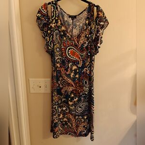 MSK Cold Shoulder Dress, Size M
